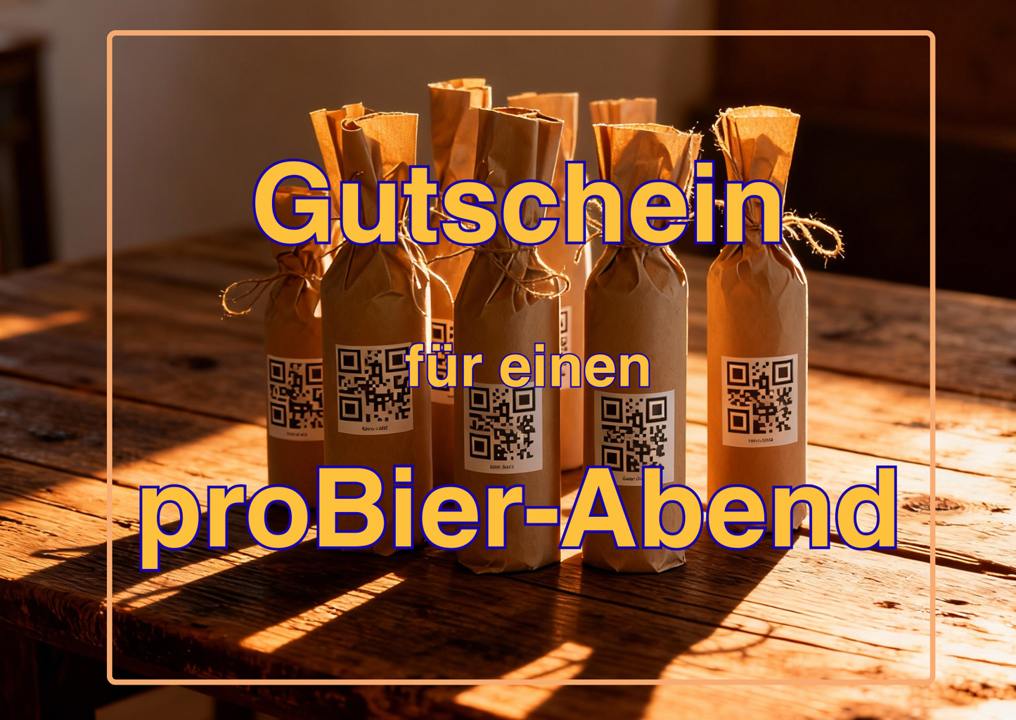 Geschenk-Gutschein für eine Bierprobe